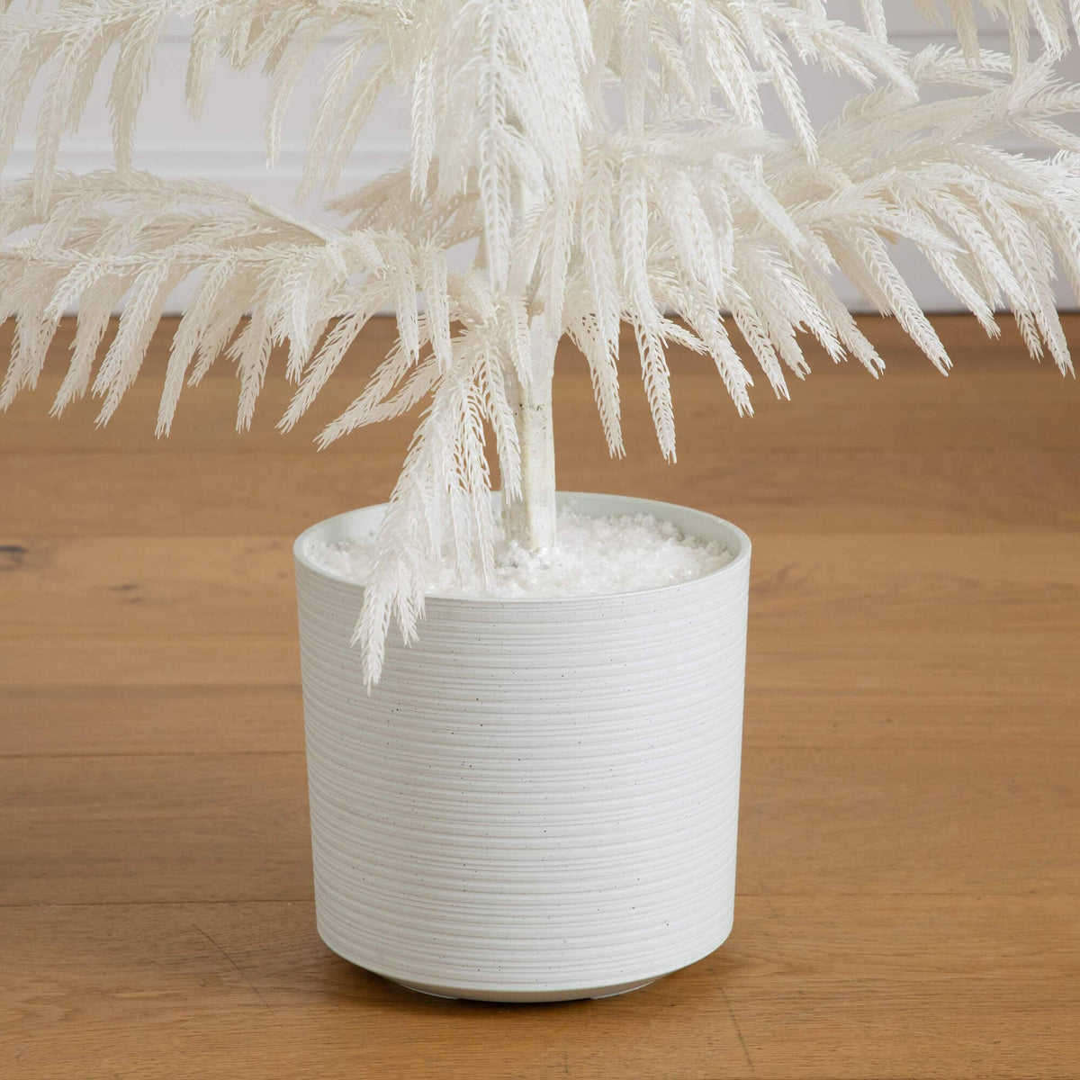 4' Artificial Real Touch White Norfolk Island Pine Christmas Tree with Natural Look