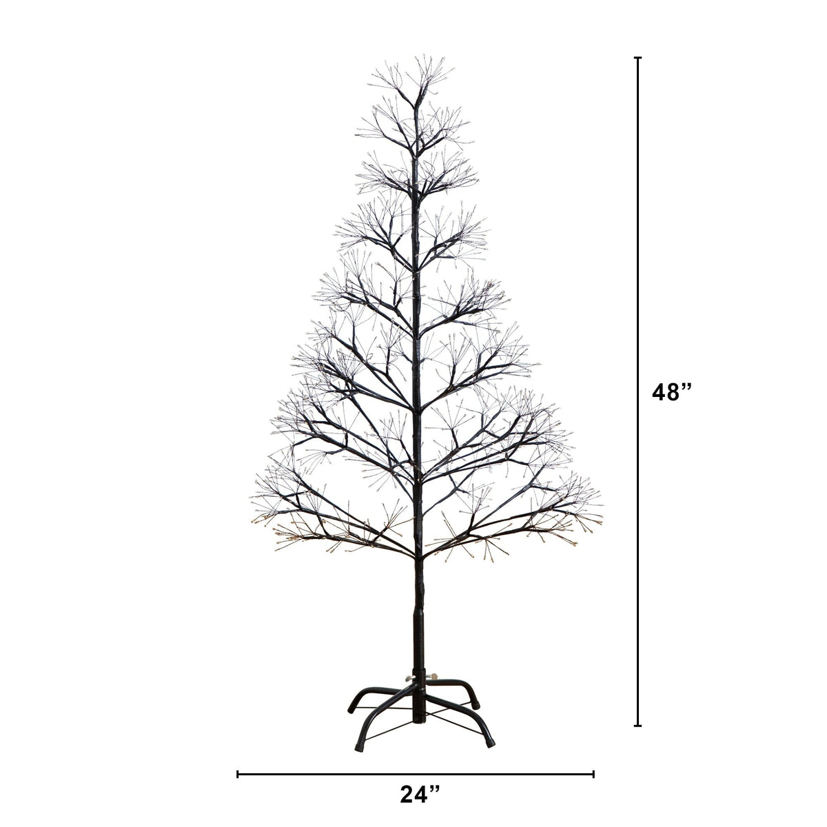 a tree with a height of the size