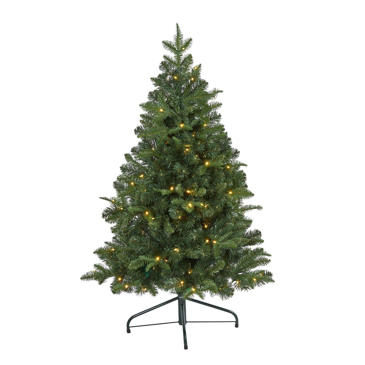 a christmas tree with lights