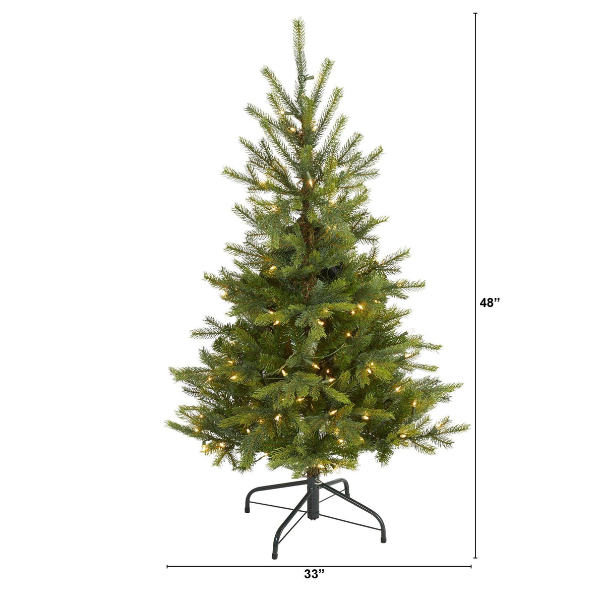 a christmas tree with lights