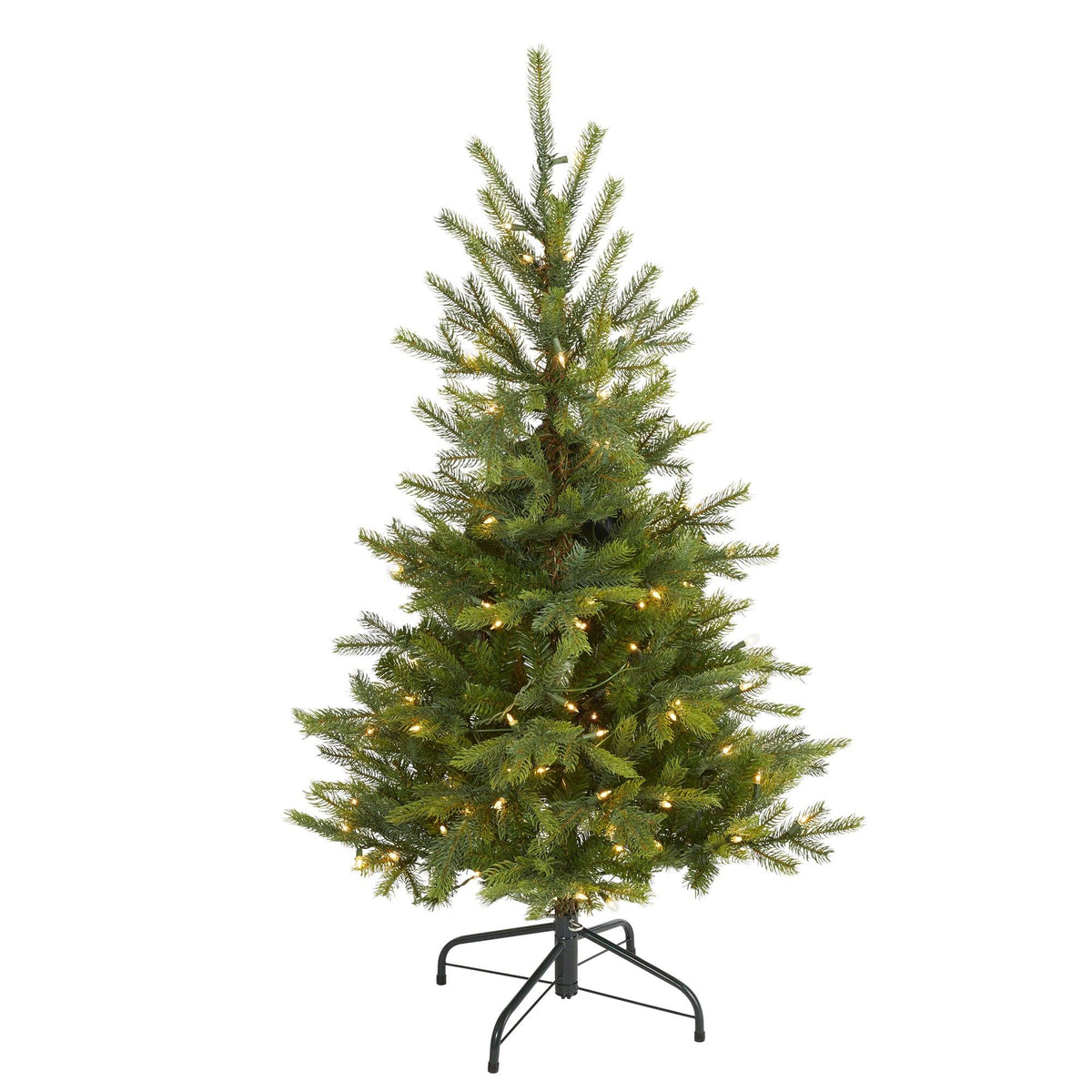 a christmas tree with lights on it