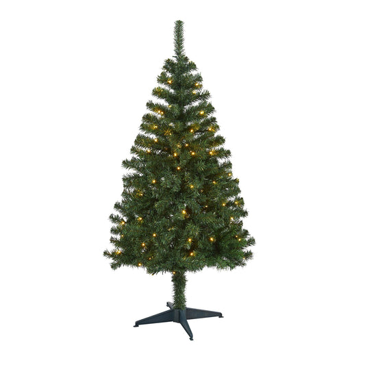 a christmas tree with lights