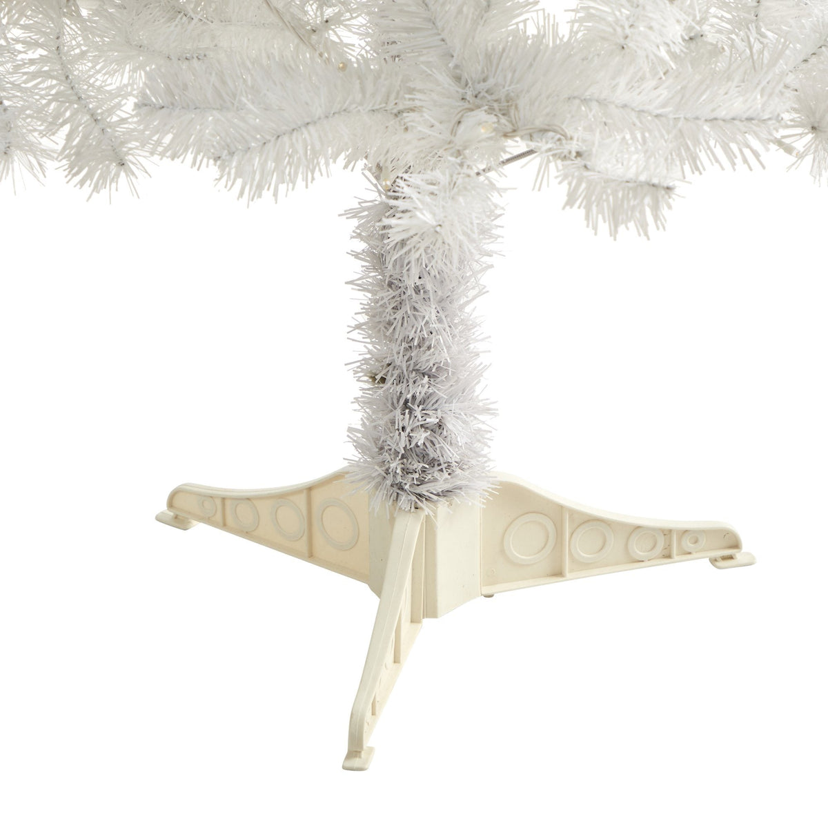 a white tree with white needles