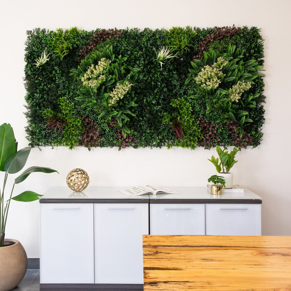 40” x 40” UV Resistant Amazon Rainforest Artificial Living Wall Panel (Indoor/Outdoor)