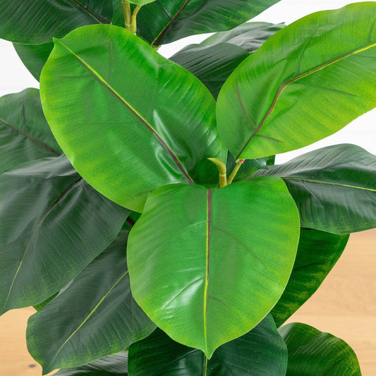 44" Artificial Rubber Tree in Decorative Planter