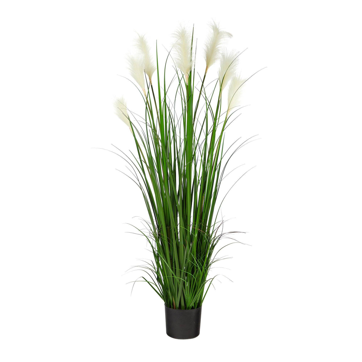 4.5’ Artificial Plum Grass Plant with Creamy Plumes
