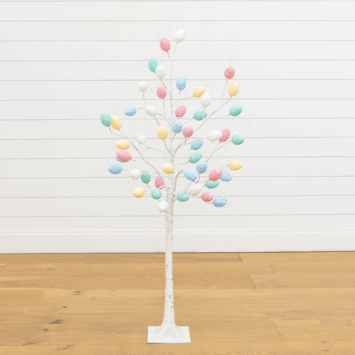 a tree with eggs on it