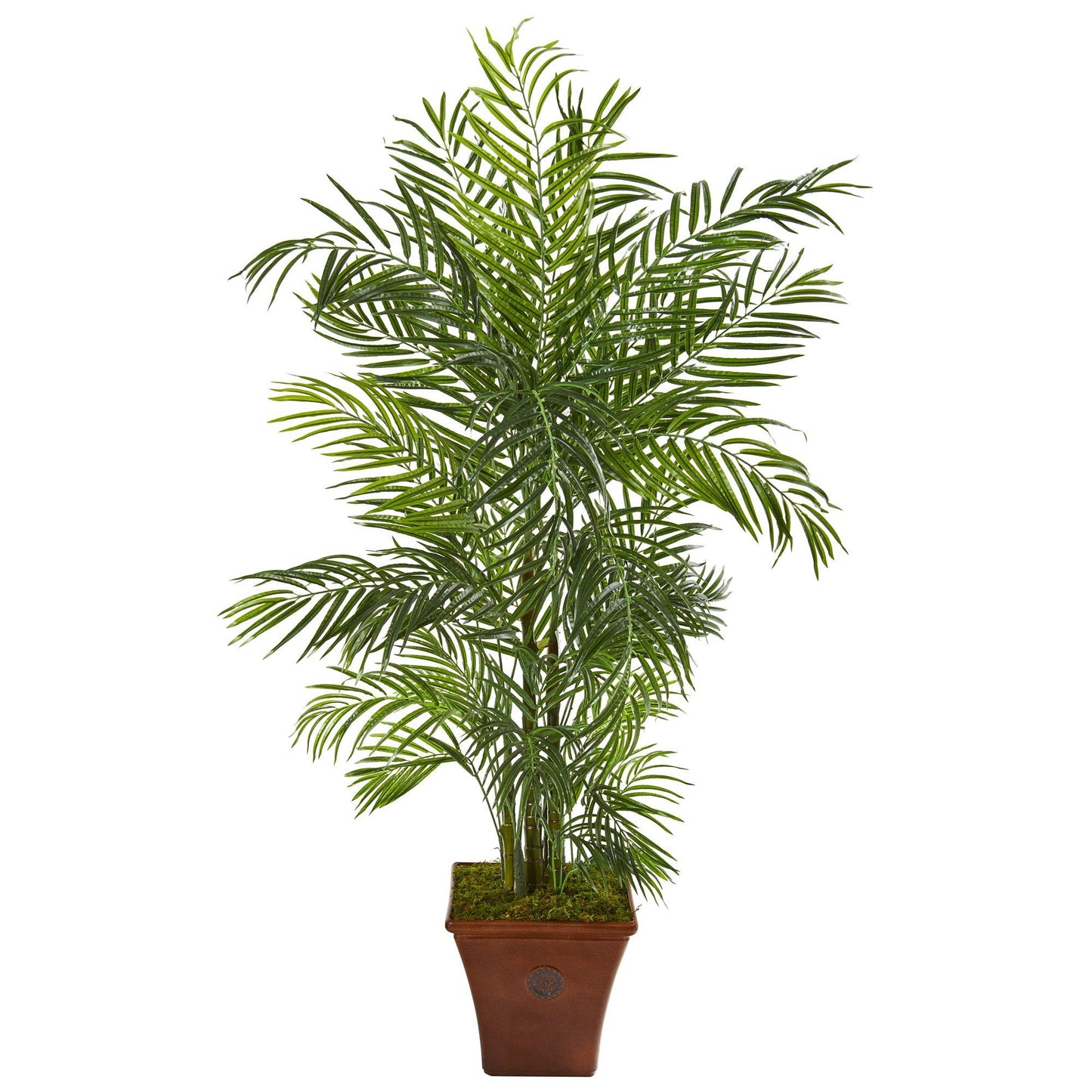 5’ Areca Artificial Palm Tree in Brown Planter(Indoor/Outdoor)