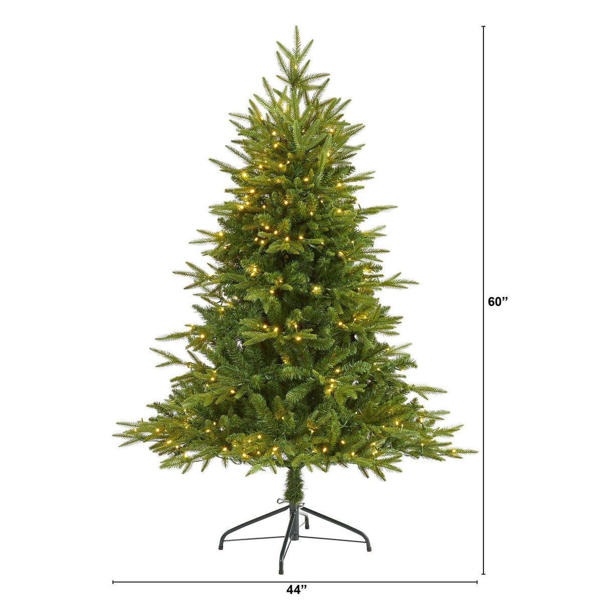 a christmas tree with lights