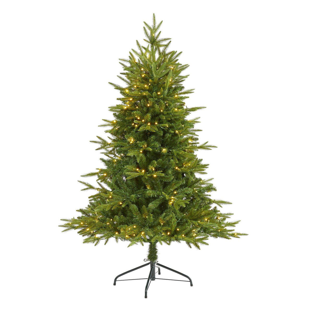 a christmas tree with lights