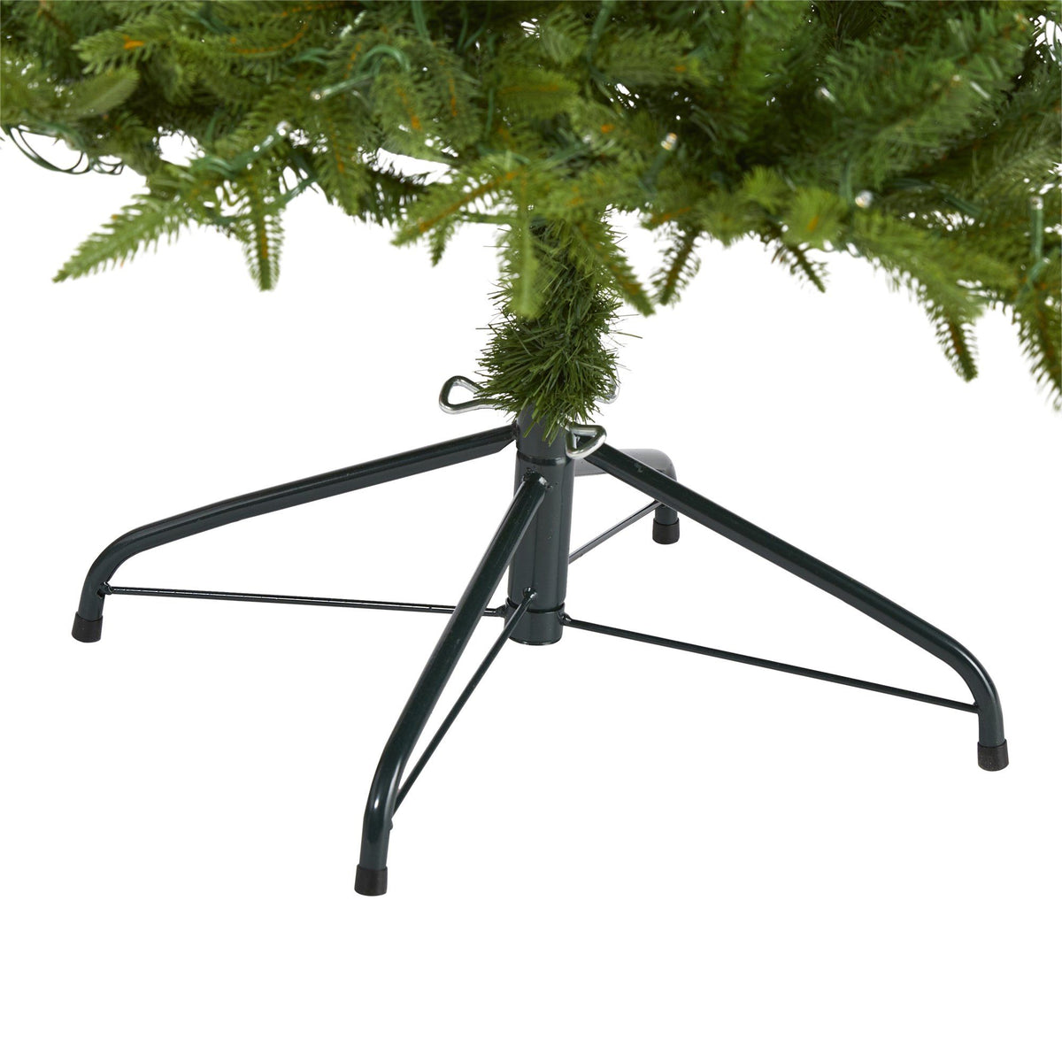 a christmas tree base with a white background
