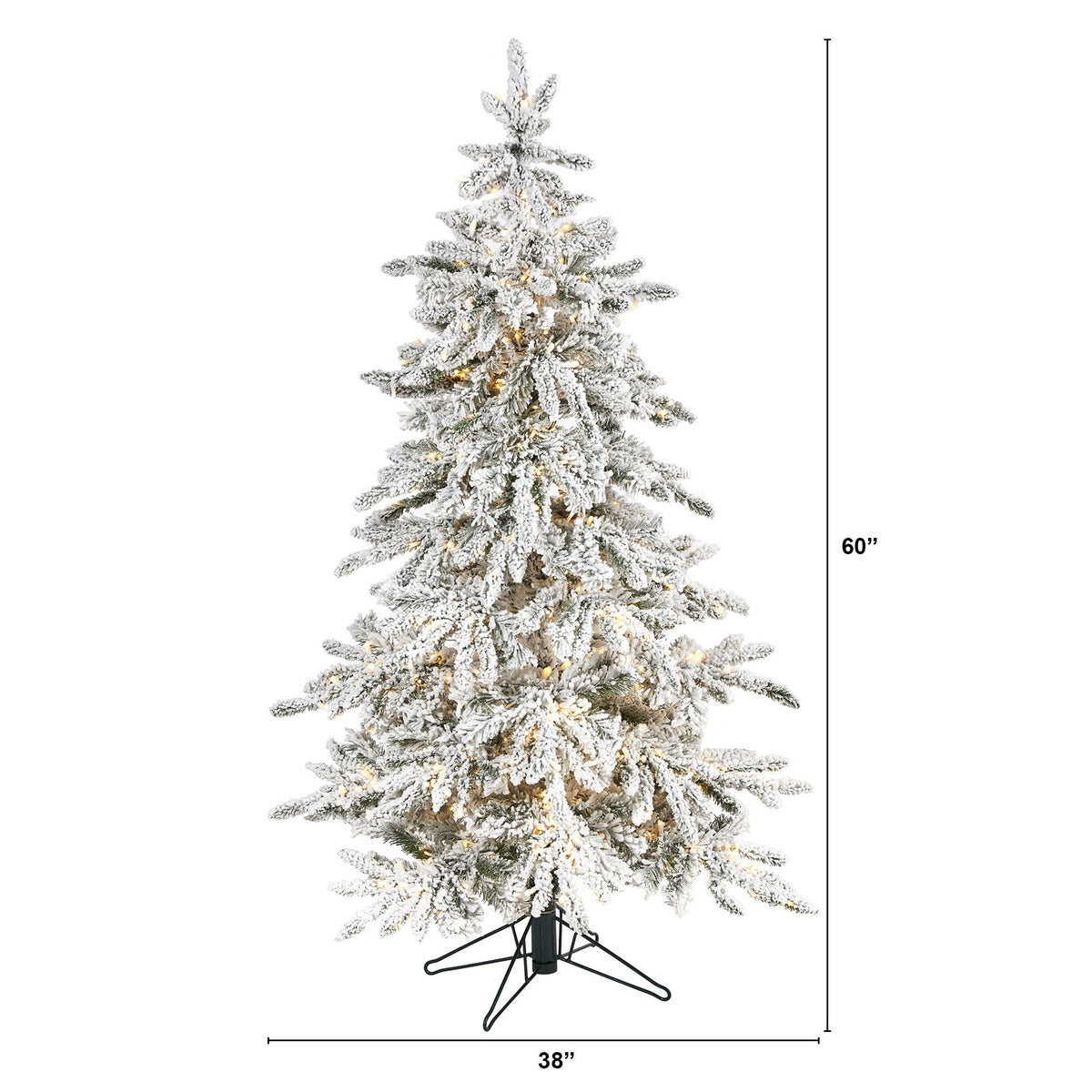 a christmas tree with lights