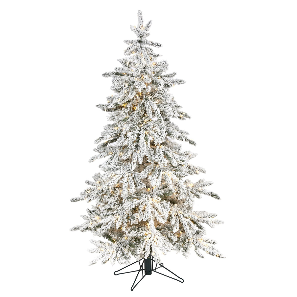 a christmas tree with lights