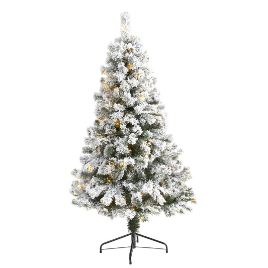 a christmas tree with lights