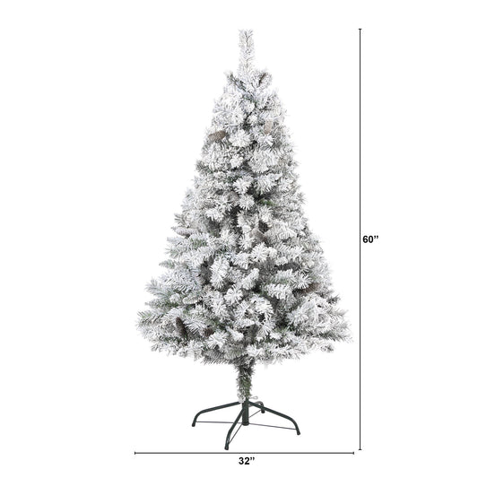 a tall artificial christmas tree