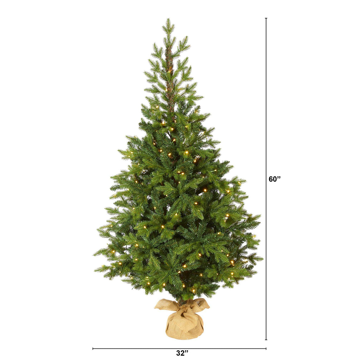 a tall christmas tree with lights