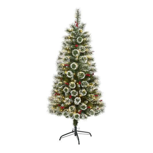 a christmas tree with lights