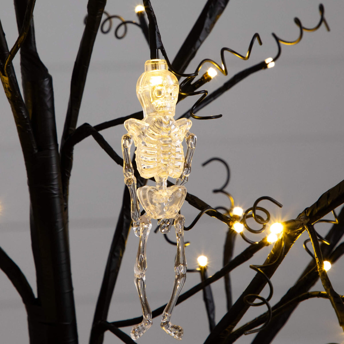 a skeleton from a tree