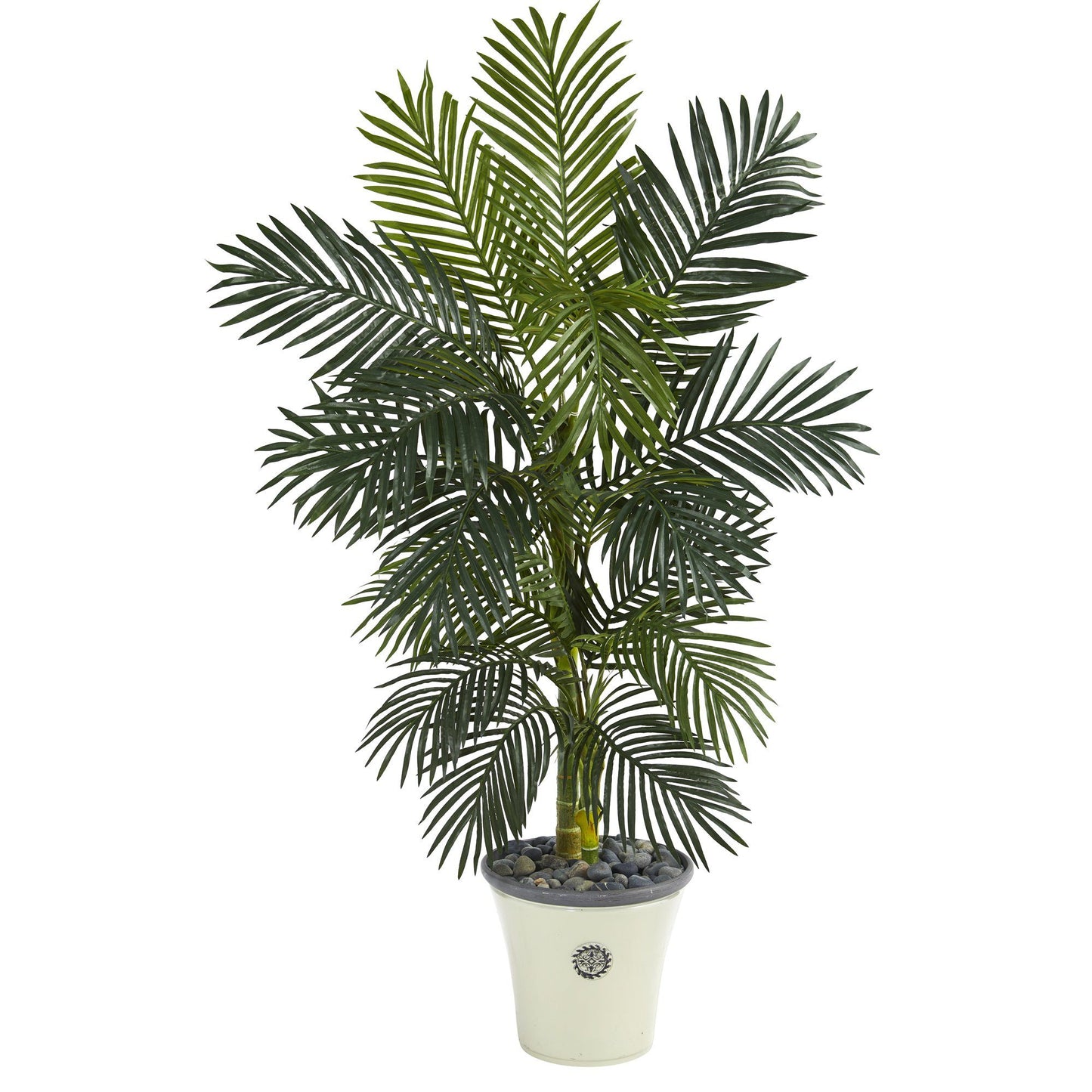 5’ Golden Cane Artificial Palm Tree in Decorative Planter