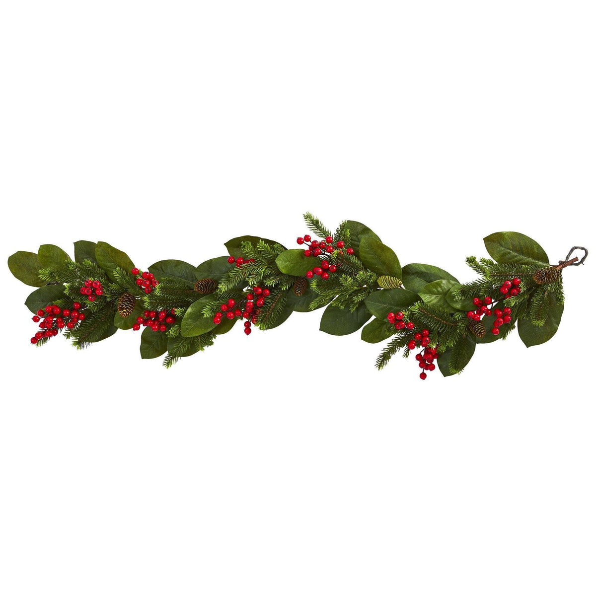 a garland of leaves and berries