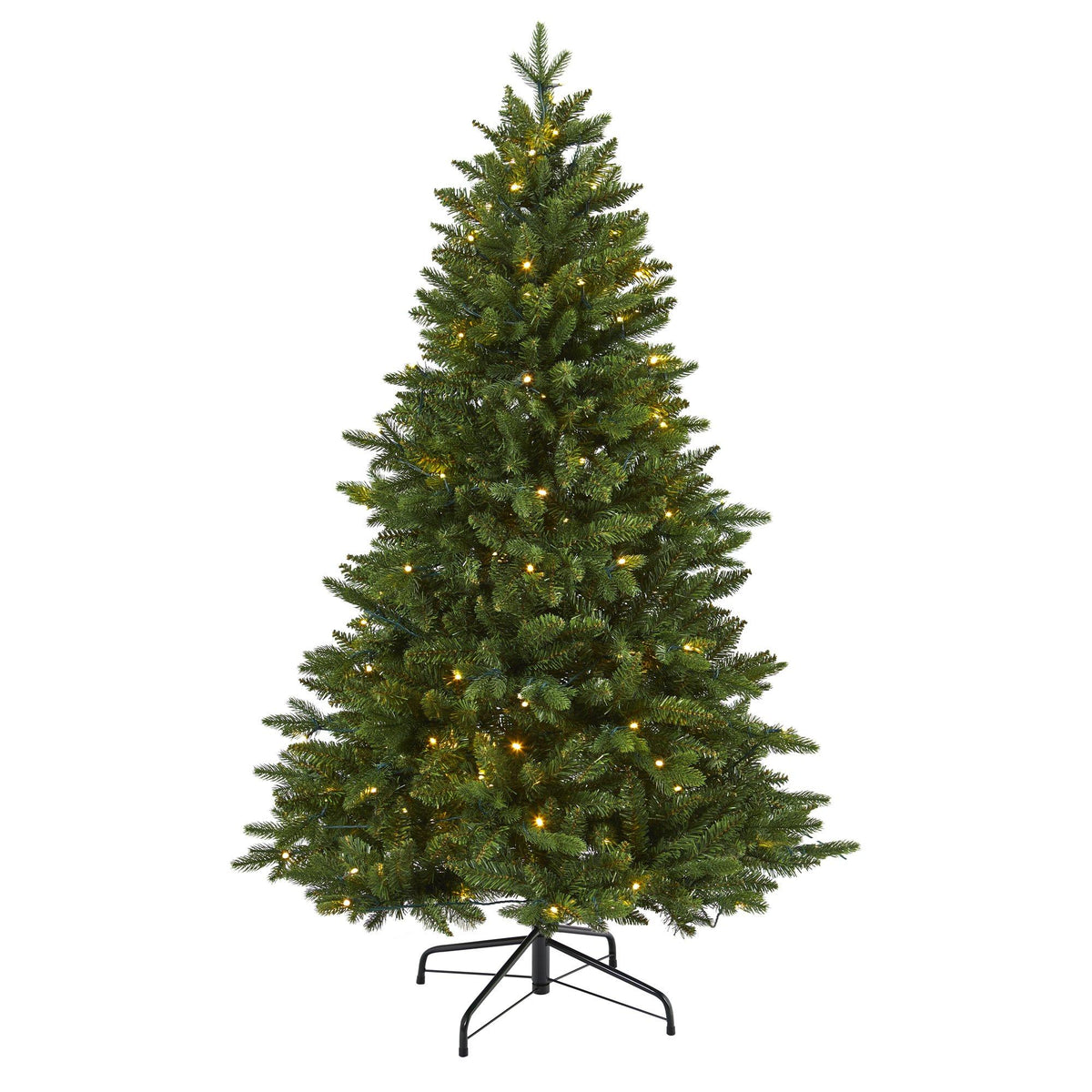 a christmas tree with lights