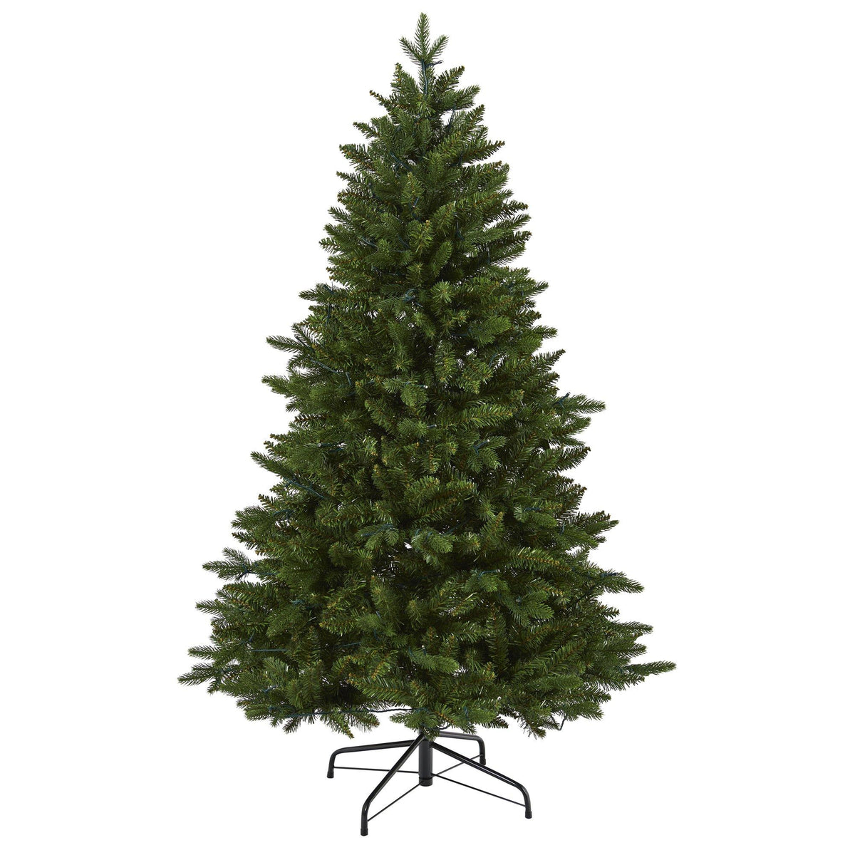 a christmas tree on a stand