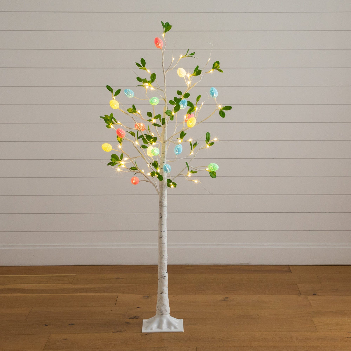 a tree with lights on it