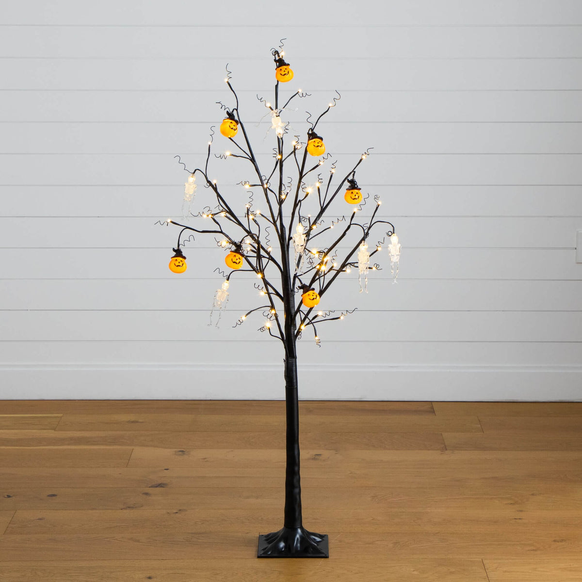 a tree with lights on it