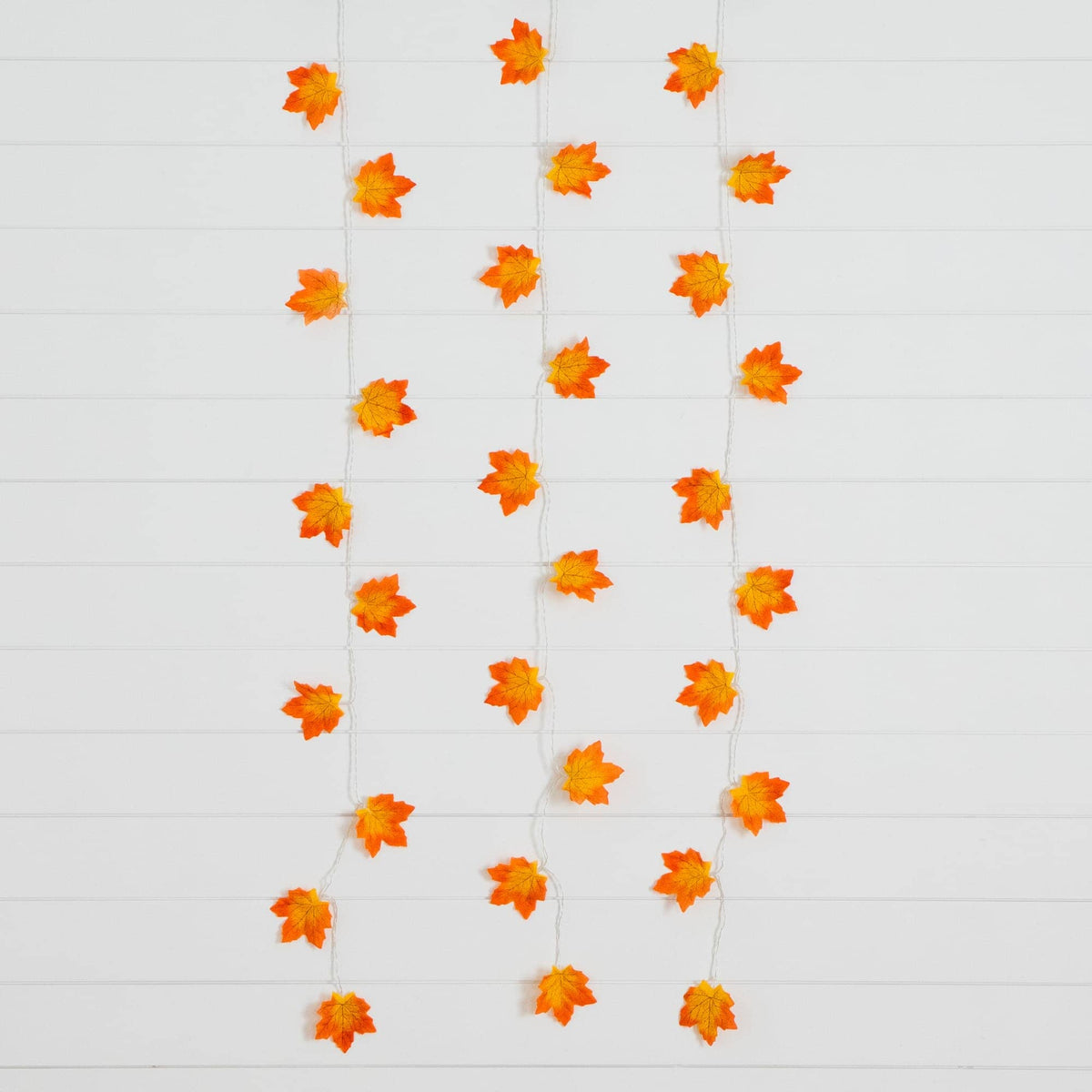 a string of orange flowers