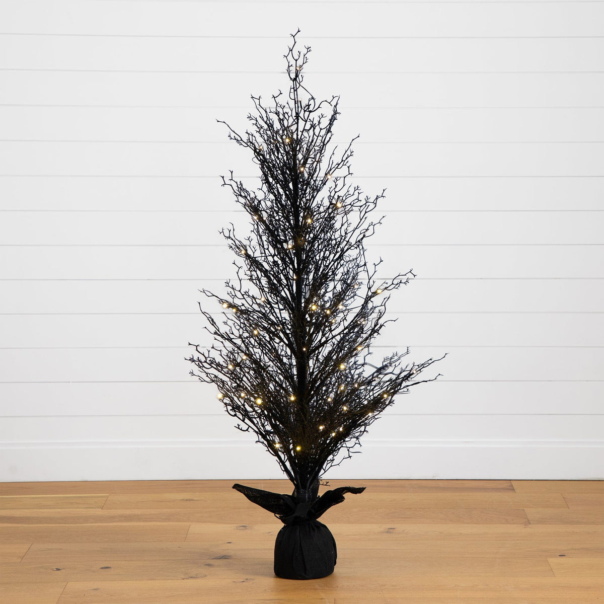 a tree with lights on it