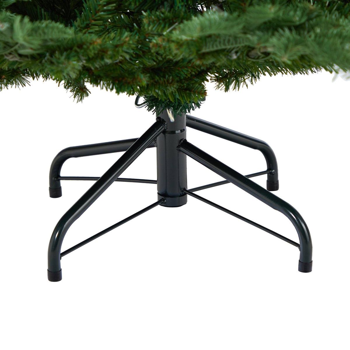 a christmas tree base with a white background