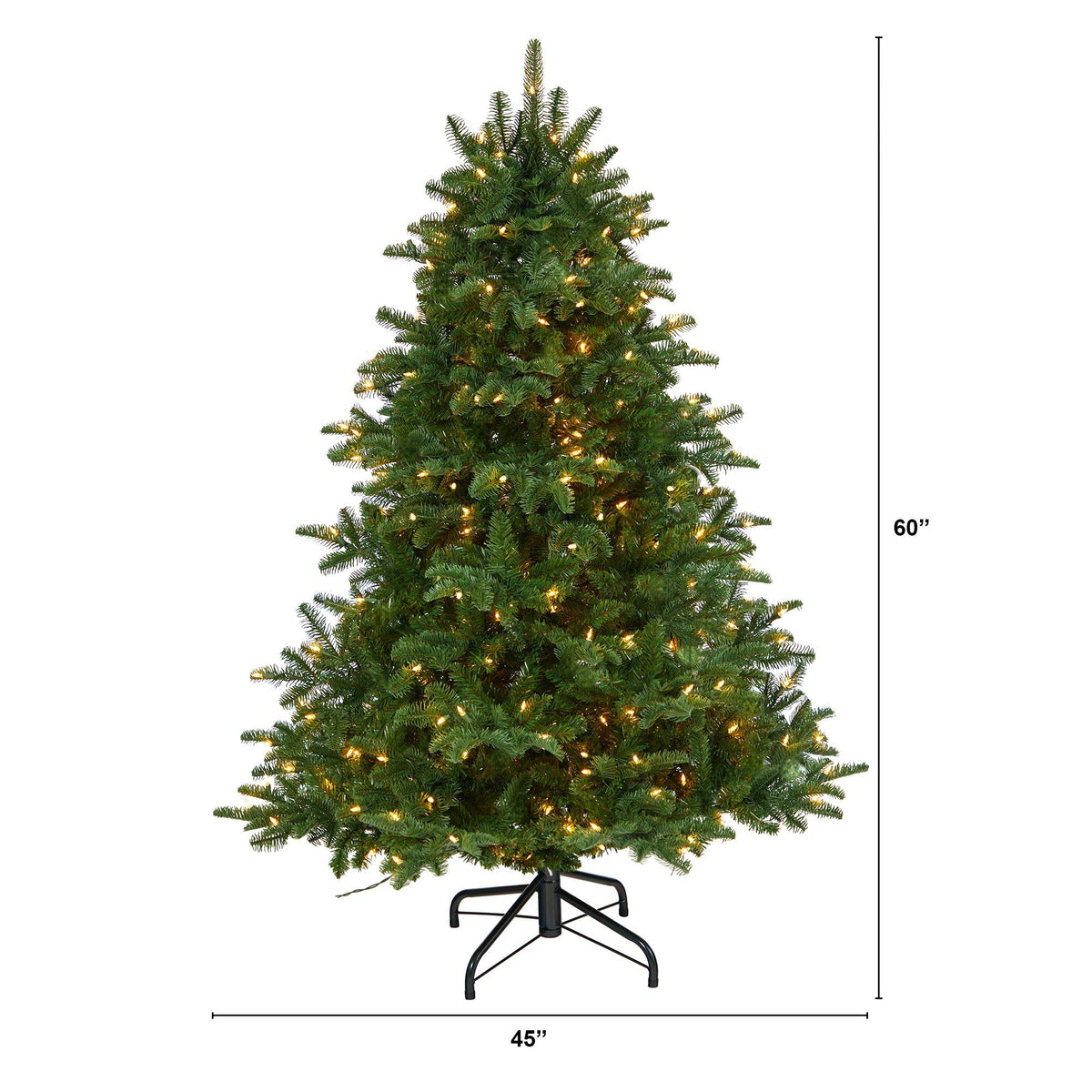 a christmas tree with lights