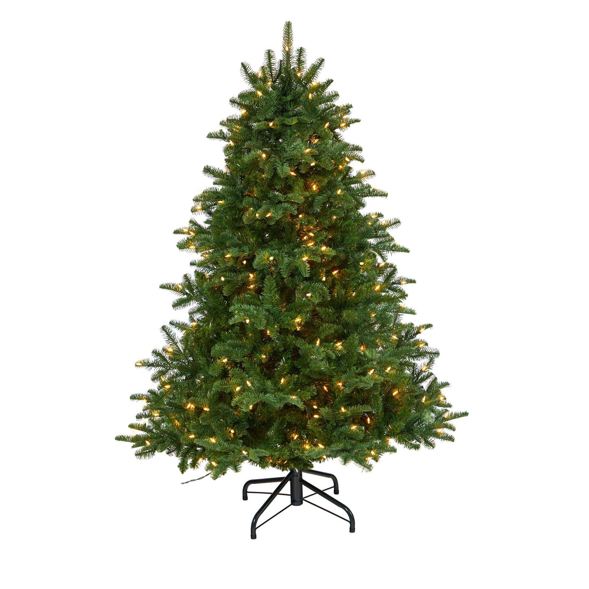 a christmas tree with lights