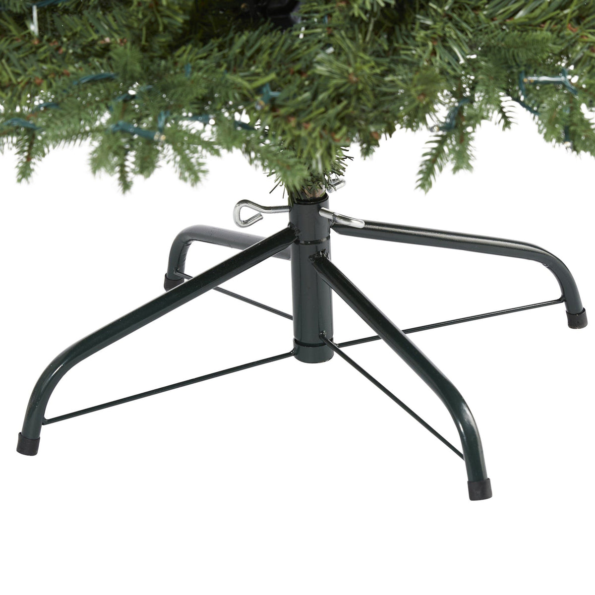 a christmas tree base with a green base