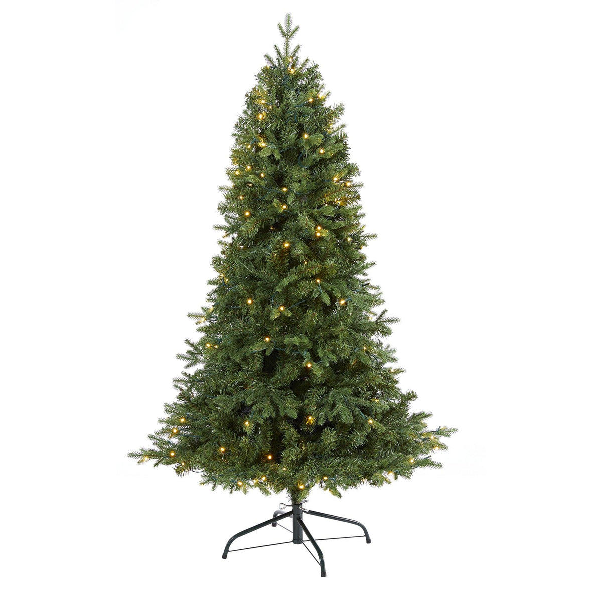 a christmas tree with lights
