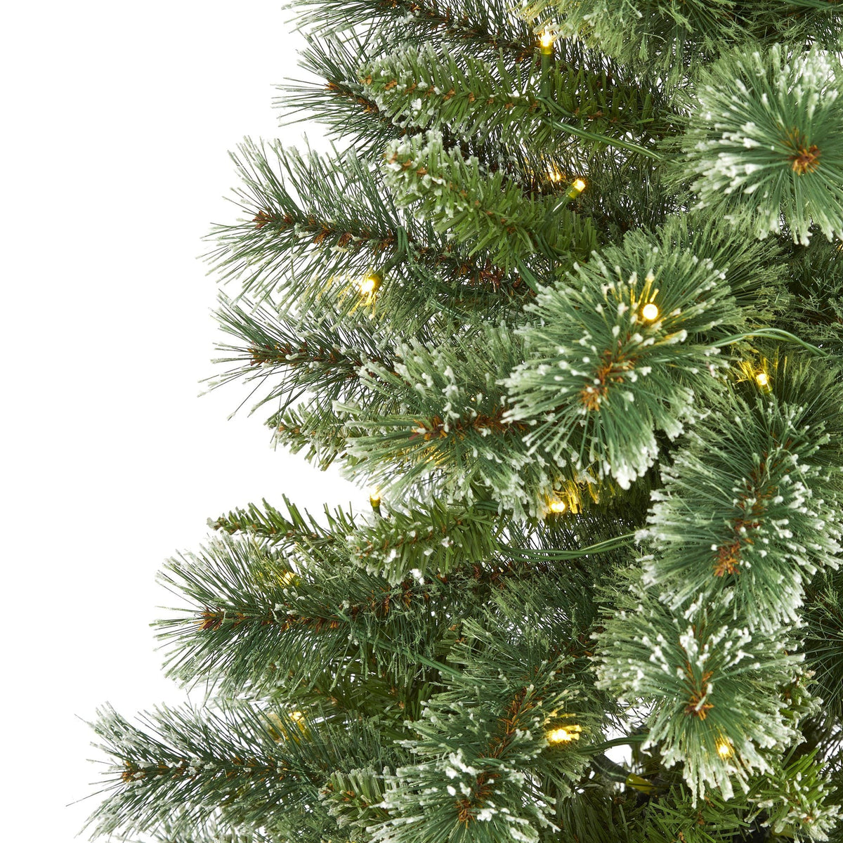 a close up of a christmas tree