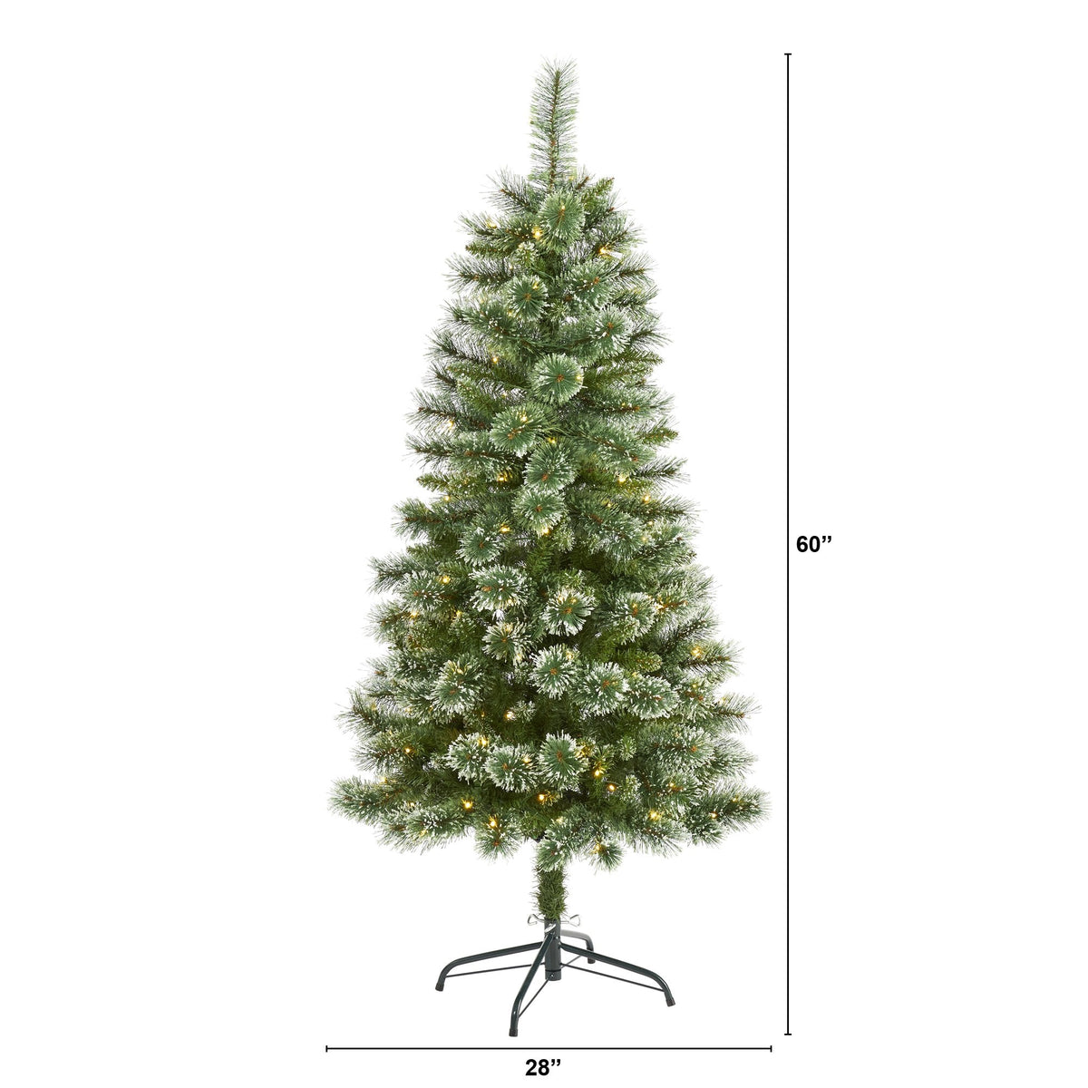 a christmas tree with lights