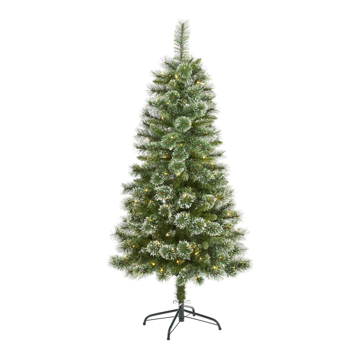 a christmas tree with lights
