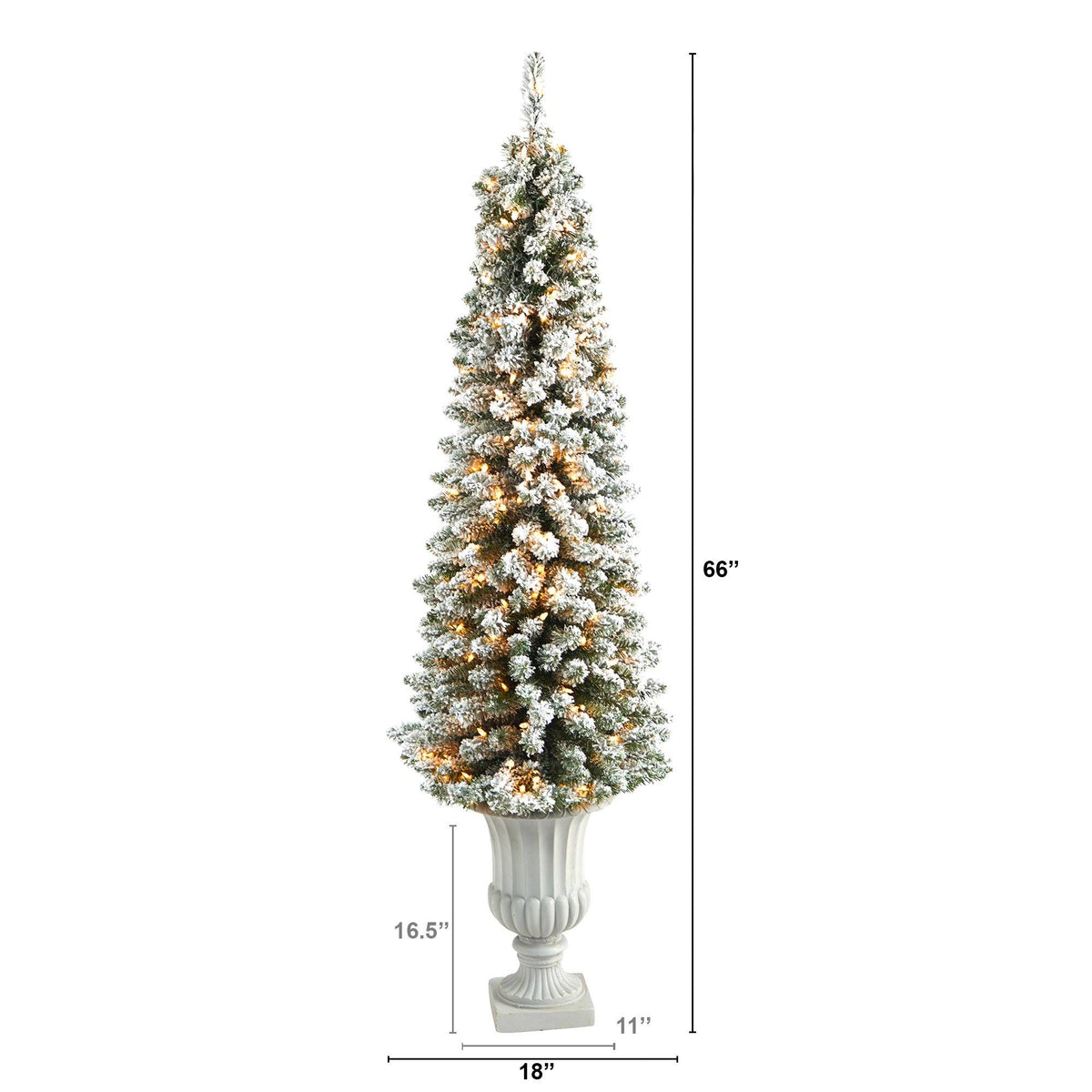 a tall artificial christmas tree with lights