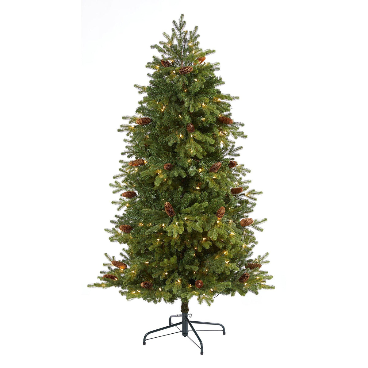 a christmas tree with lights