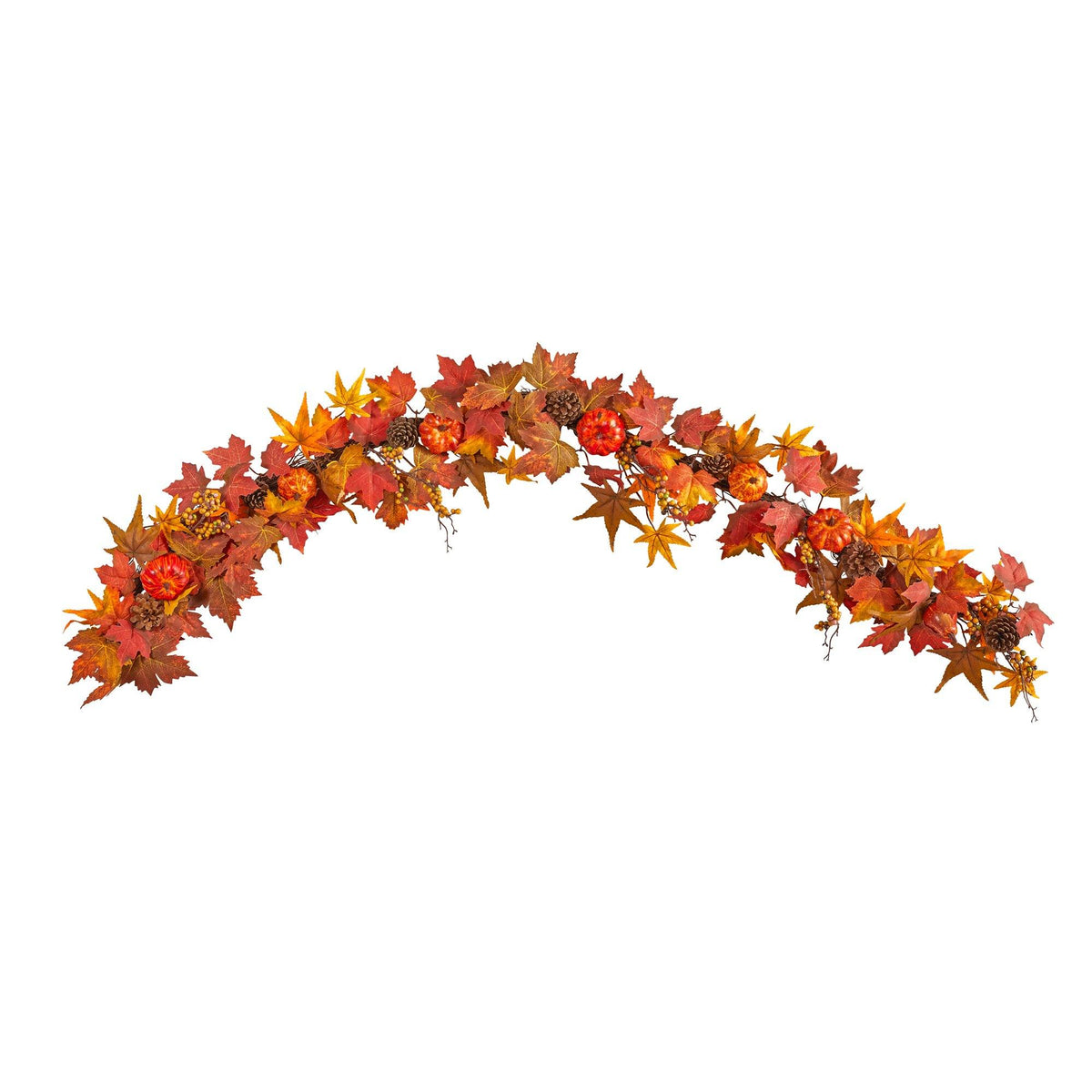 a wreath of leaves