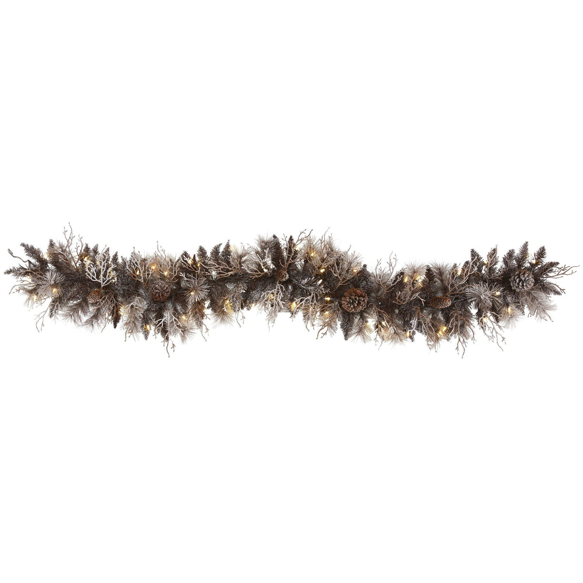a garland with lights on it