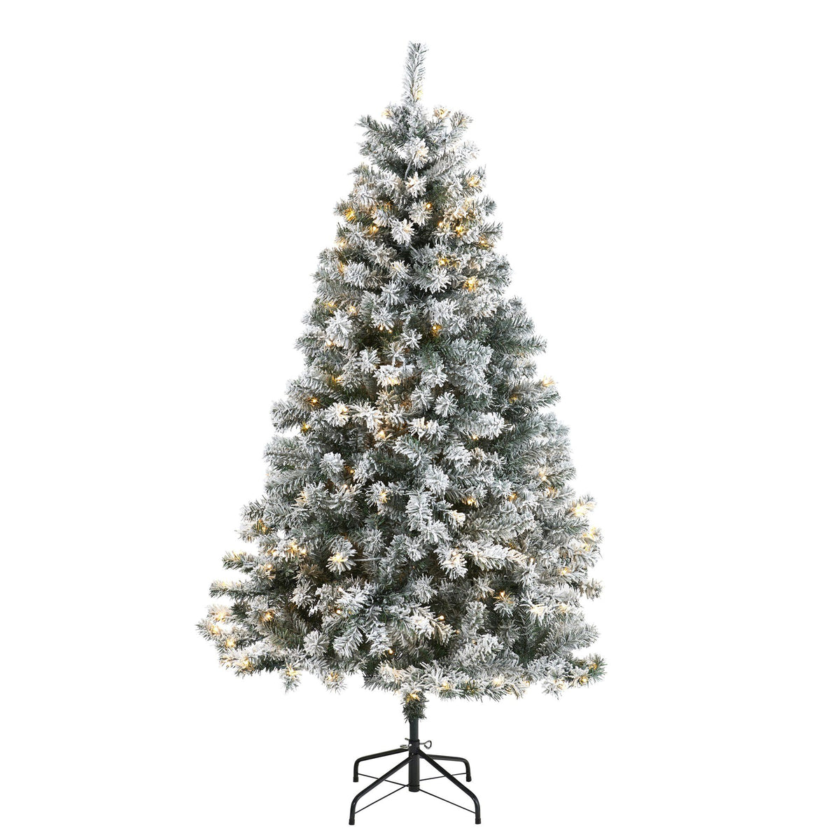 a christmas tree with lights