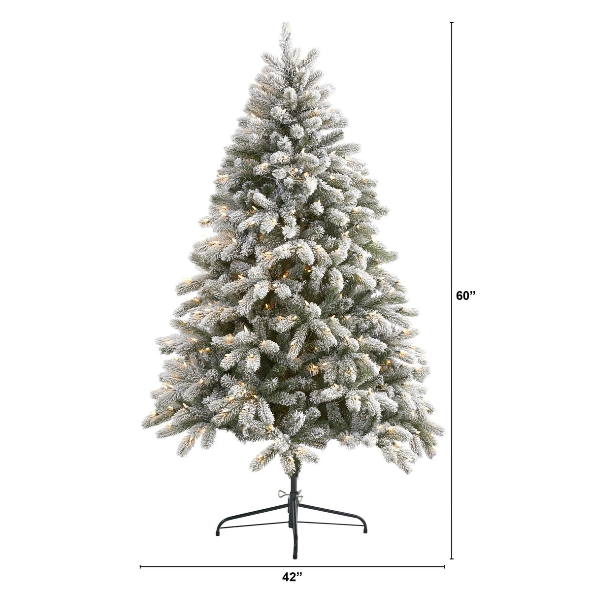 a tall artificial christmas tree with lights