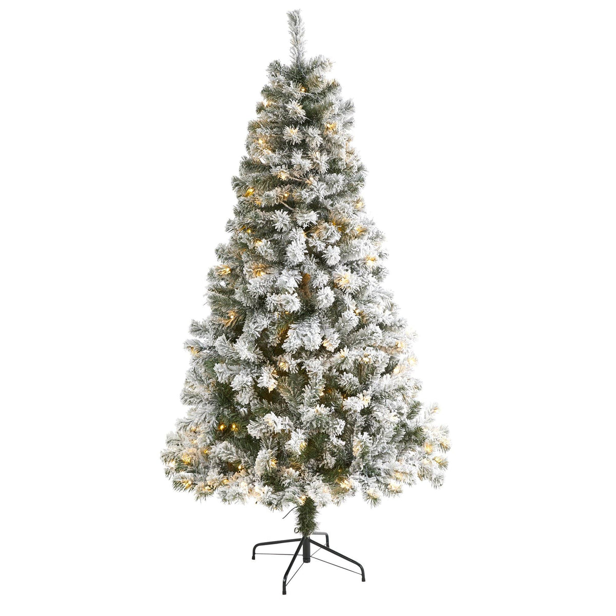a christmas tree with lights