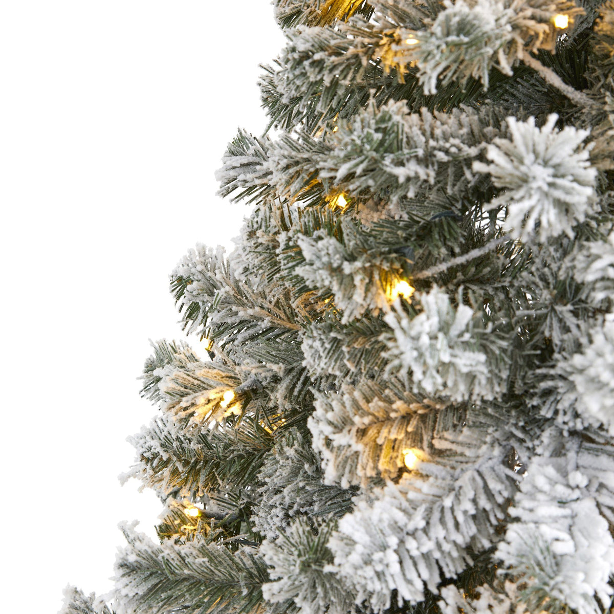 a close up of a christmas tree