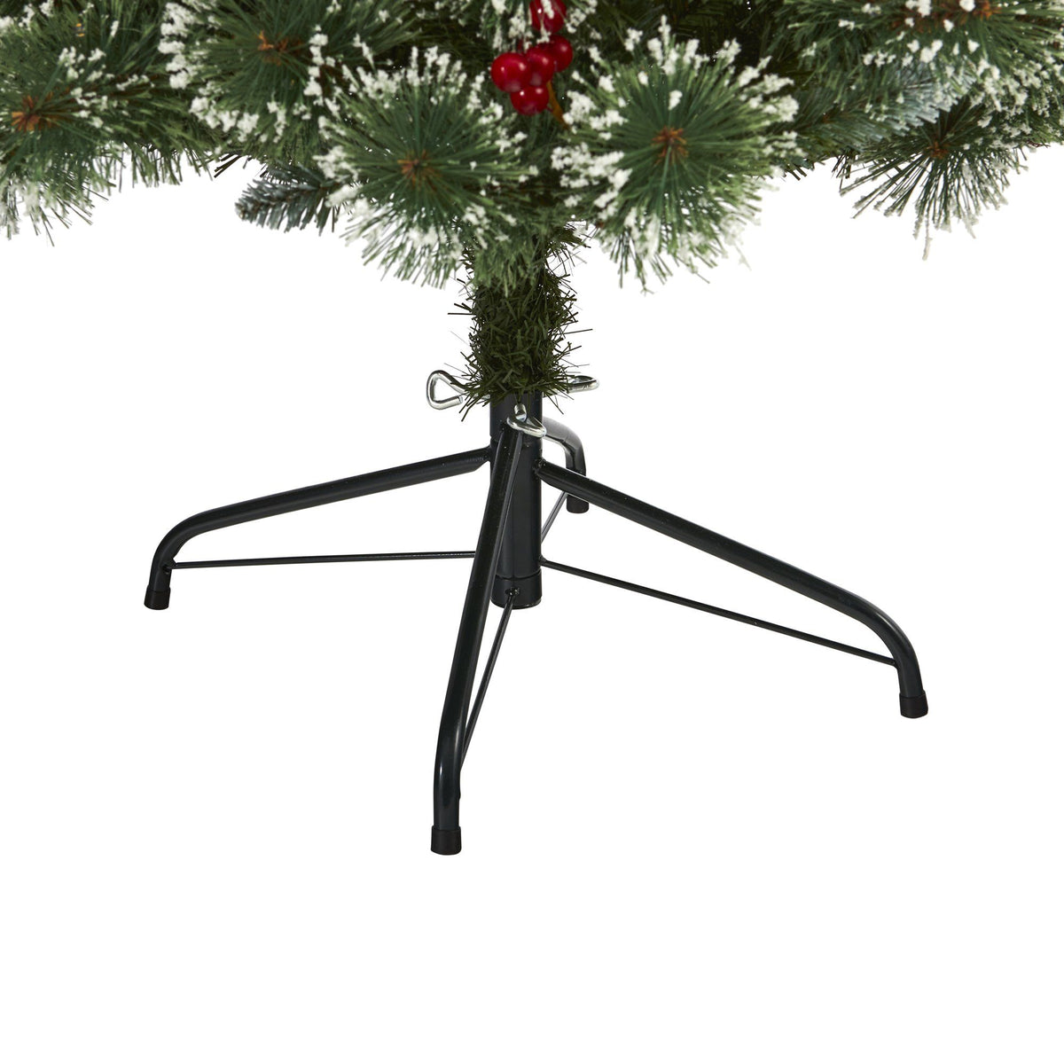 a christmas tree with a stand
