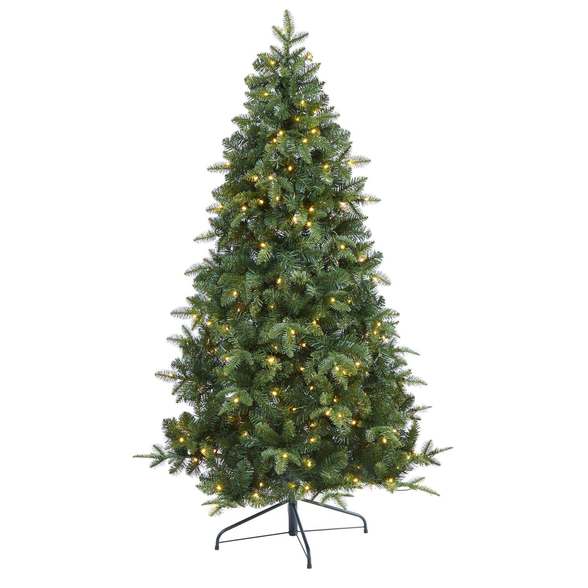 a christmas tree with lights