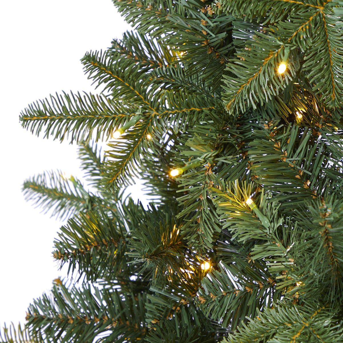 a close up of a christmas tree