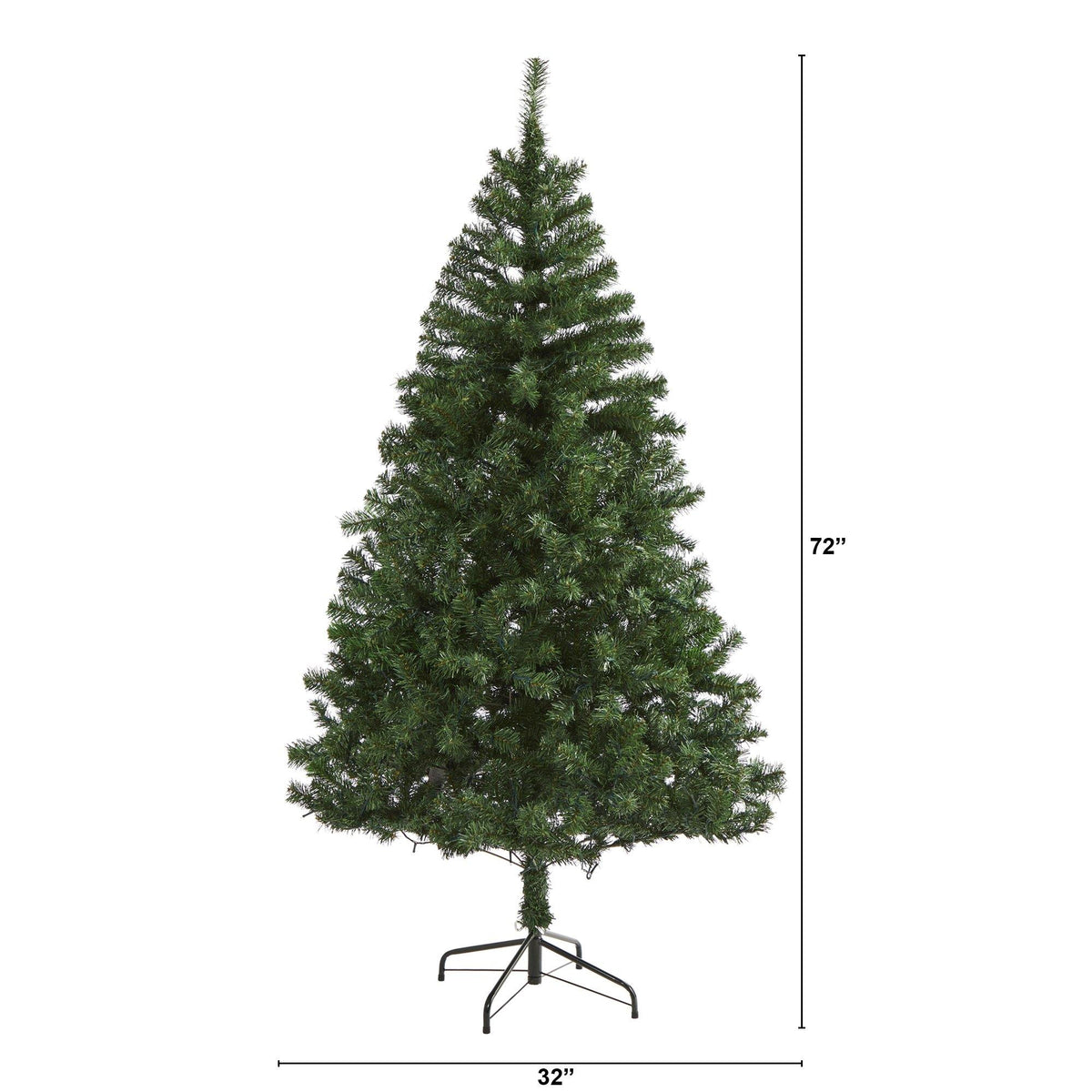 a tall artificial christmas tree